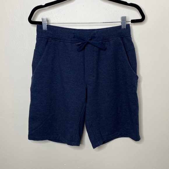 Lululemon Men’s City Sweat Short Heathered True Navy - Picture 3 of 8